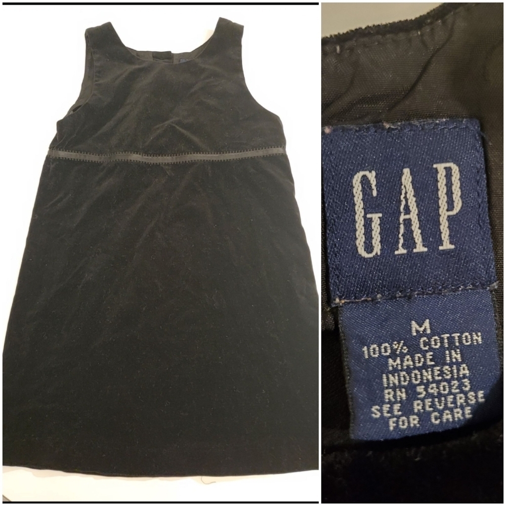 Gap Black Velvet Touch Girl's Dress